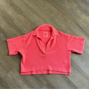 Aerie Wonder Polo Pullover Top